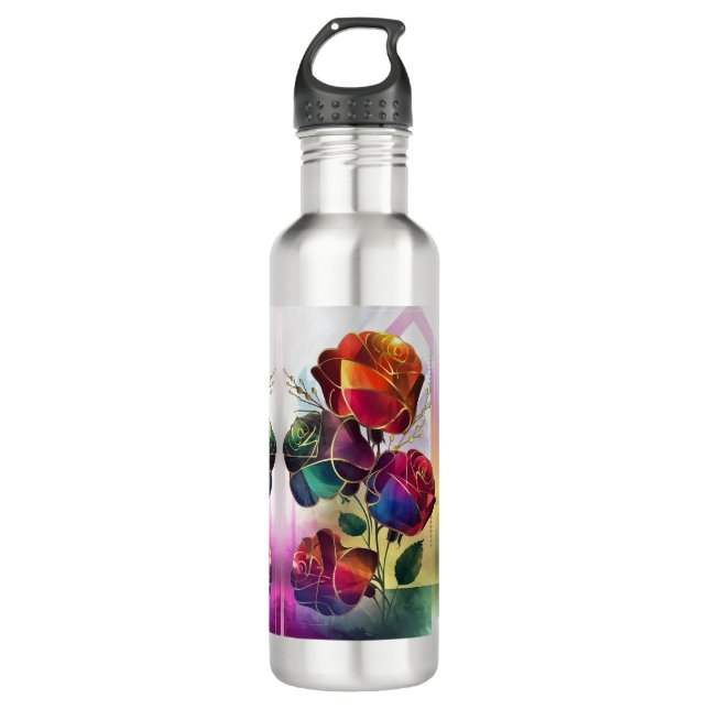  Ethereal Swirls 710 Ml Water Bottle (Front)