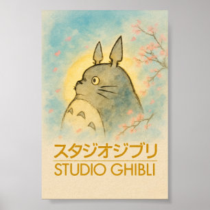 Ethereal Totoro Blossom Poster