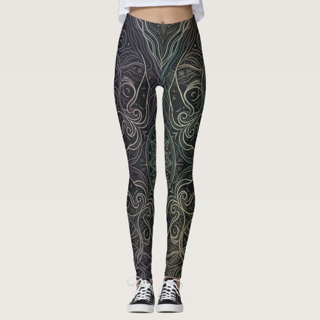Ethereal Twilight Mandala Leggings  (Front)