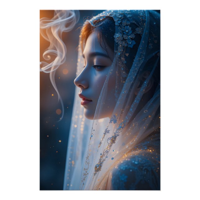 Ethereal Veiled Glow Poster (Front)