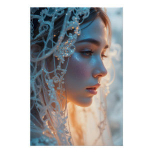 Ethereal Veiled Profile Poster