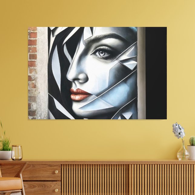 Ethereal Visage Canvas Print (Insitu(LivingRoom))