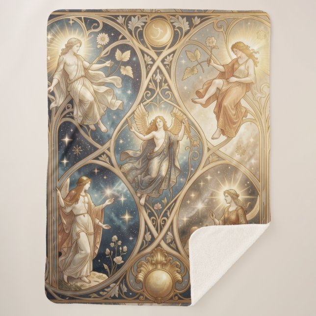 Ethereal Vision – Beyond Reality6 Sherpa Blanket (Front)