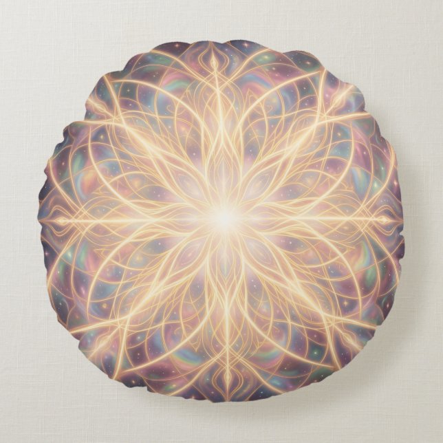 Ethereal Vision – Beyond Reality.68 Round Cushion (Front)