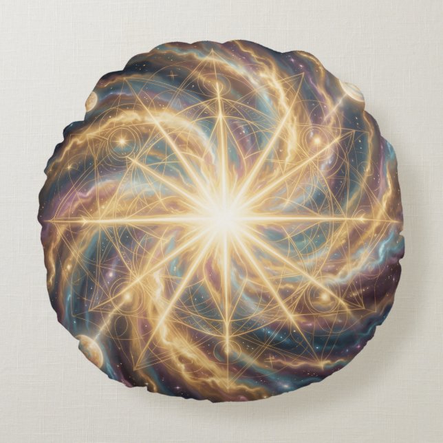 Ethereal Vision – Beyond Reality.70 Round Cushion (Front)