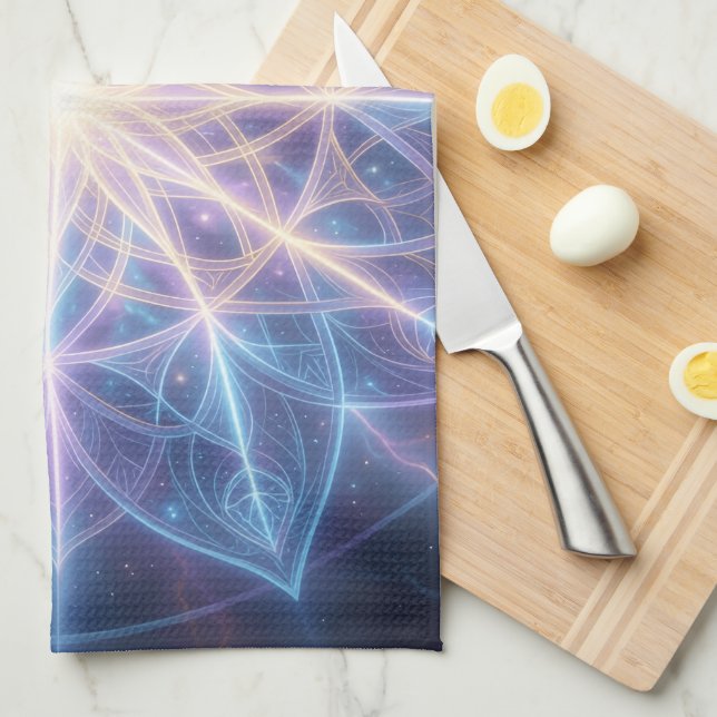 Ethereal Vision – Beyond Reality.97 Tea Towel (Quarter Fold)