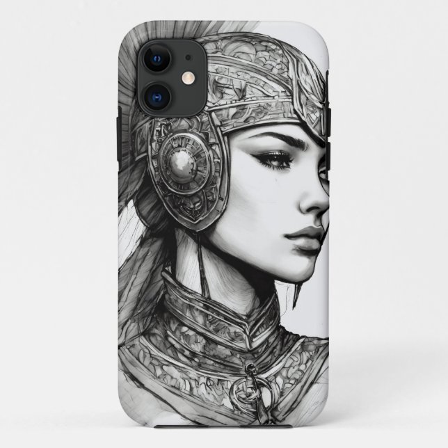 "Ethereal Warrior: Profiling the Inner Goddess in  Case-Mate iPhone Case (Back)