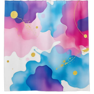 Ethereal Watercolor Elegance: Edition 3 Shower Curtain