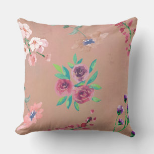 Ethereal Watercolor Floral Pillow Cover