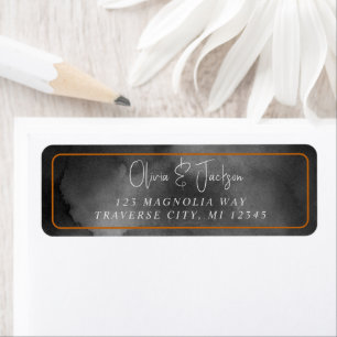 Ethereal Watercolor Moody Black Halloween Wedding