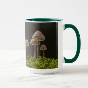 Ethereal White Mushroom Art Mug