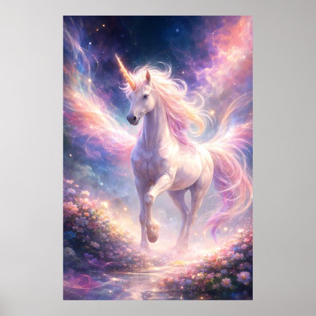 Ethereal Winged Unicorn of Light | ManJiangHong Fa Poster (Front)