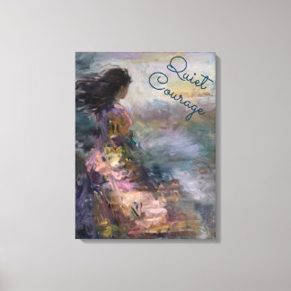 Ethereal Woman Inspirational Pastel Impressionist Canvas Print