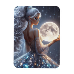 Ethereal woman & moon magnet
