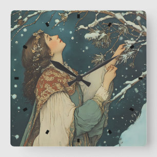 Ethereal Woman Wall Clock