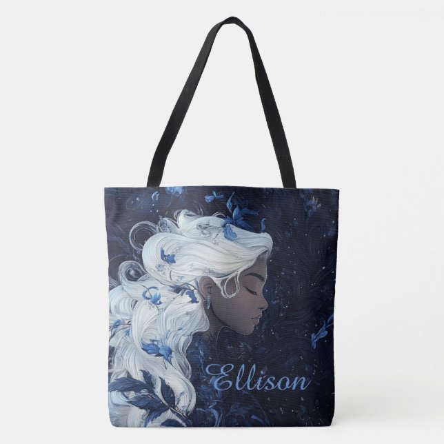 Ethereally Blue Tote Bag (Front)