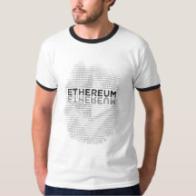 Ethereum Binary Men's Basic Ringer T-Shirt