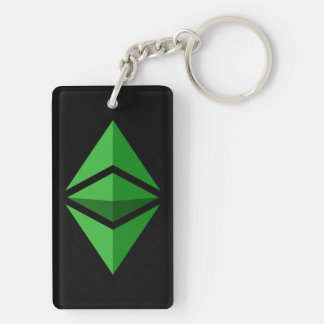Ethereum Classic Logo Symbol Crypto Coin Keychain