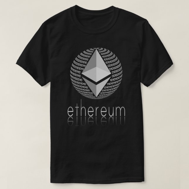 Ethereum Coin  Ethereum Crypto  Ethereum logo For  T-Shirt (Design Front)