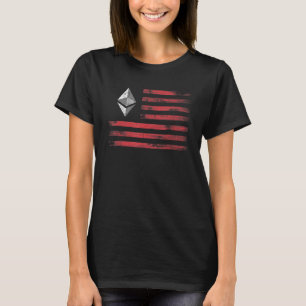 Ethereum Crypto Eth Cryptocurrency Flag Men And Wo T-Shirt