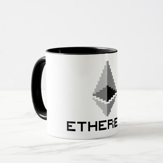 Ethereum ETH 8-Bit Logo | Mug (Front Left)