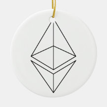 Ethereum Eth Logo Symbol Crypto Christmas Ornament