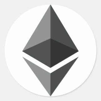 Ethereum Logo Only Classic Round Sticker