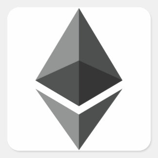 Ethereum Logo Only Square Sticker