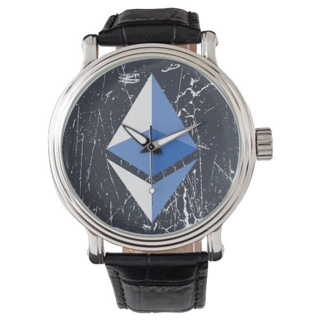ethereum symbol grunge crypto cryptocurrency money watch (Front)