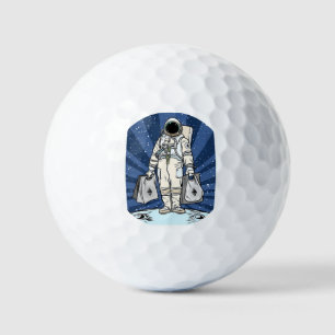 Ethereum To The Moon ETH Space Man Merch  Golf Balls