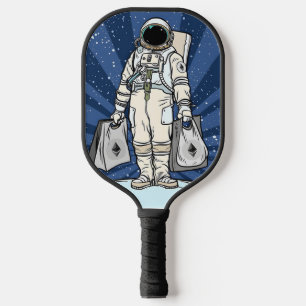 Ethereum To The Moon ETH Space Man Merch  Pickleball Paddle