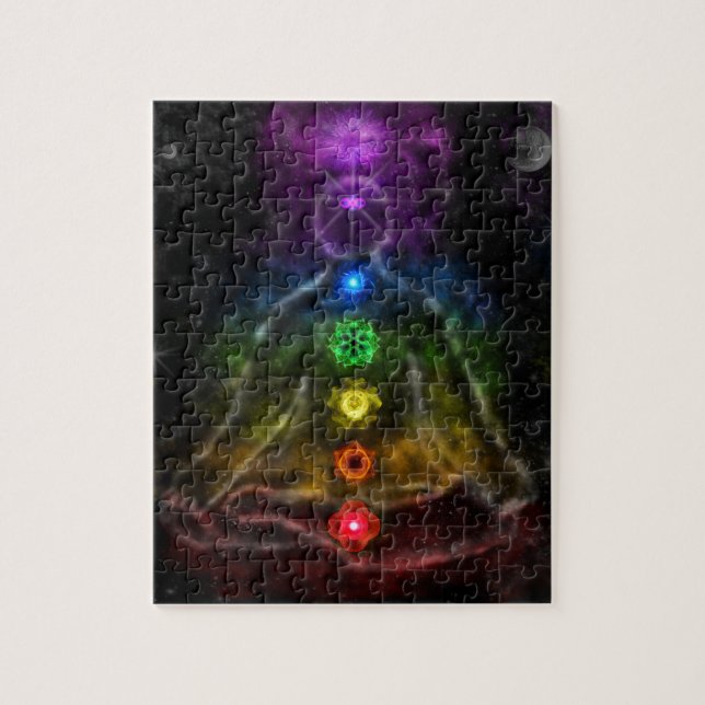 ETHERIC AURA CHAKRA JIGSAW PUZZLE (Vertical)