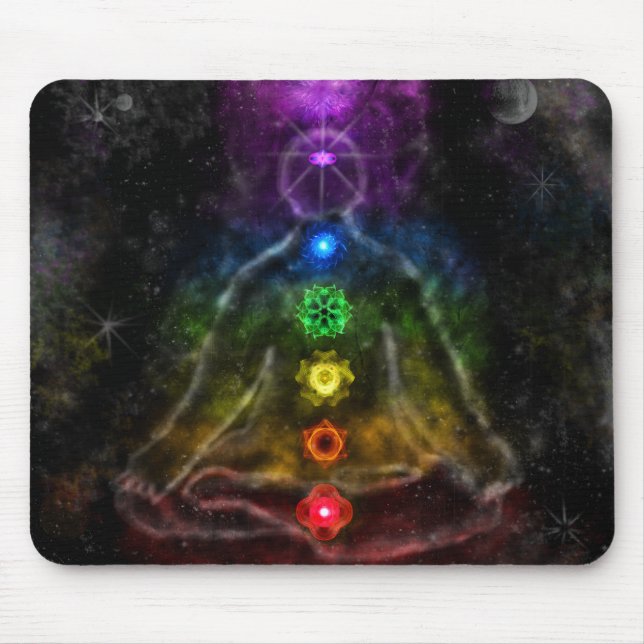 ETHERIC AURA CHAKRA MOUSE MAT (Front)