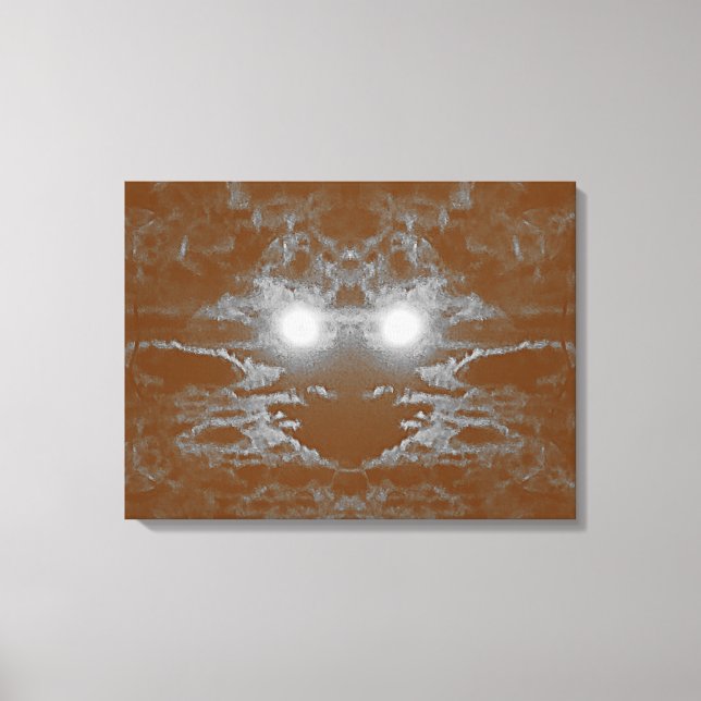 Etheric Visage: Remnants of Time Canvas Print (Front)