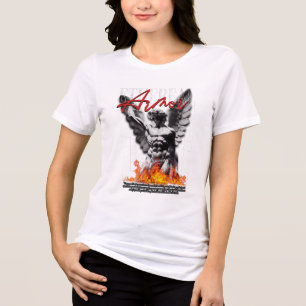 etherm armour angel design Tri-Blend shirt
