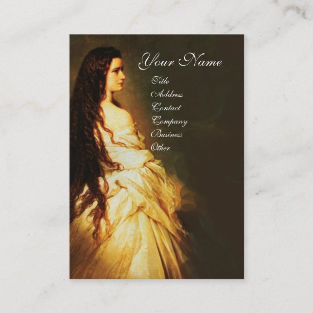 ETHERNAL BEAUTY Hair Salon Day Spa., Makeup Artist Business Card (Front)