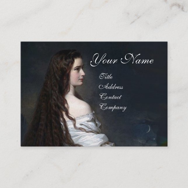 ETHERNAL BEAUTY Hair Salon Day Spa., Makeup Artist Business Card (Front)