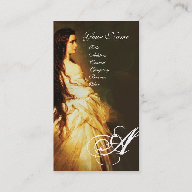 ETHERNAL BEAUTY Hair Salon Day Spa., Makeup Artist Business Card (Front)