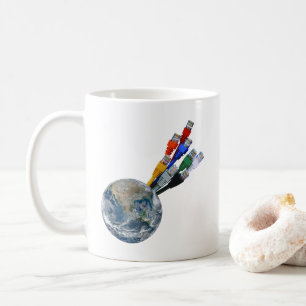 Ethernet Network Connected Earth Coffee Mug