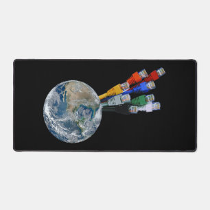 Ethernet Network Connected Earth Desk Mat