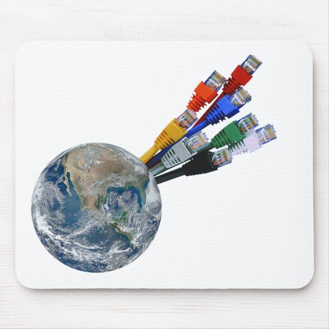 Ethernet Network Connected Earth Mouse Mat (Front)