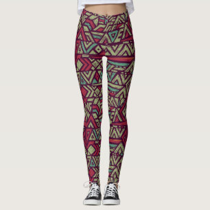 Ethic Pattern Pop Fashion Leggings