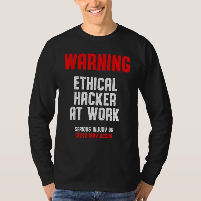 Ethical Hacker Cybersecurity It Pen Tester 1 T-Shirt (Front)
