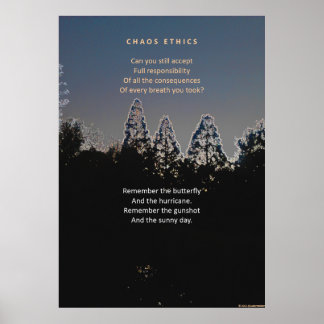 Ethics and the butterfly effect poster