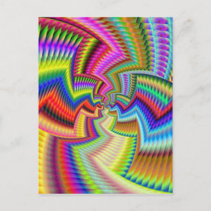 Ethincally Funky Colours Postcard