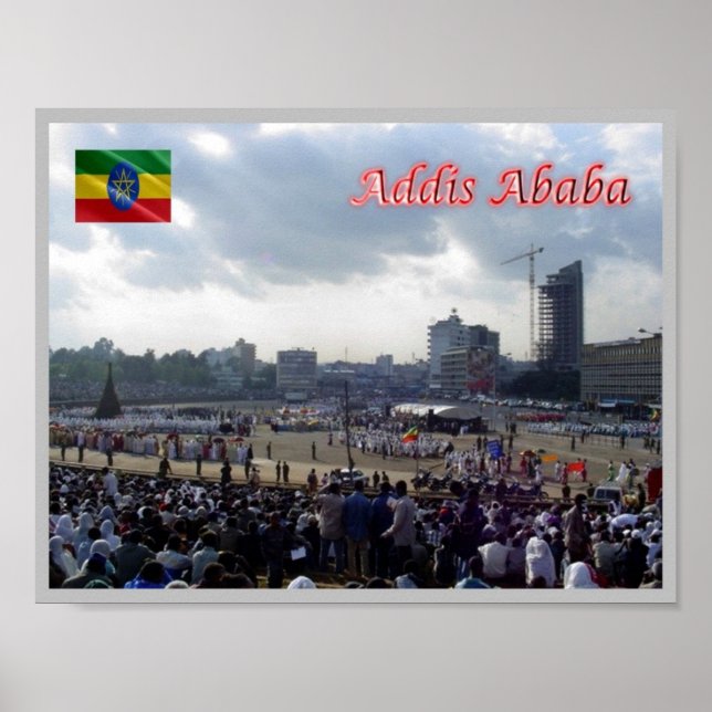 Ethiopia - Addis Ababa - Meskal square - Poster (Front)