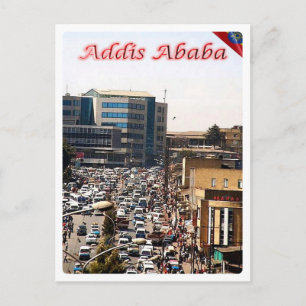 Ethiopia - Addis Ababa - The Bustling Centre - Postcard
