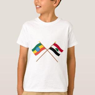 Ethiopia and Oromia Crossed Flags T-Shirt