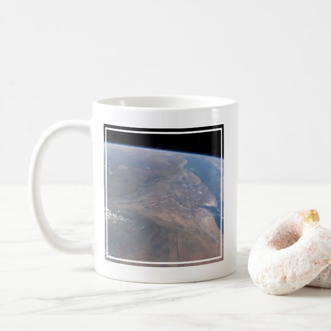 Ethiopia And Part Of The Red Sea Coffee Mug (With Donut)
