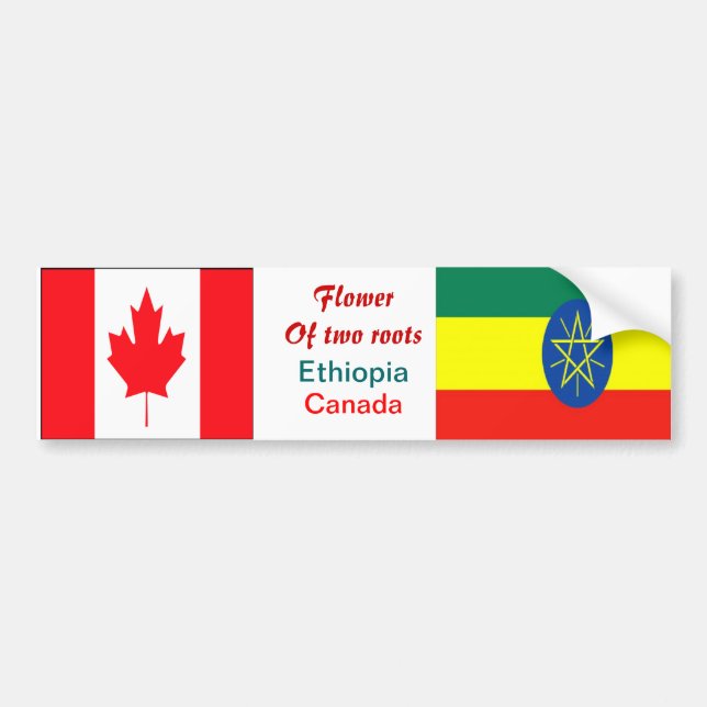 Ethiopia-canadian bumper stickers (Front)